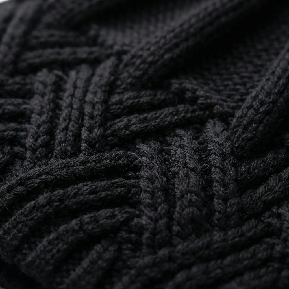 Knitova - Ribbed Knit Fold-Over Cuff Beanie