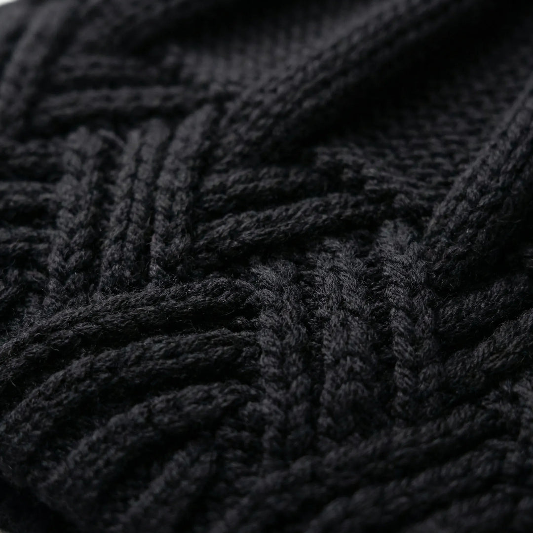 Knitova - Ribbed Knit Fold-Over Cuff Beanie