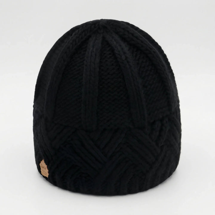 Knitova - Ribbed Knit Fold-Over Cuff Beanie
