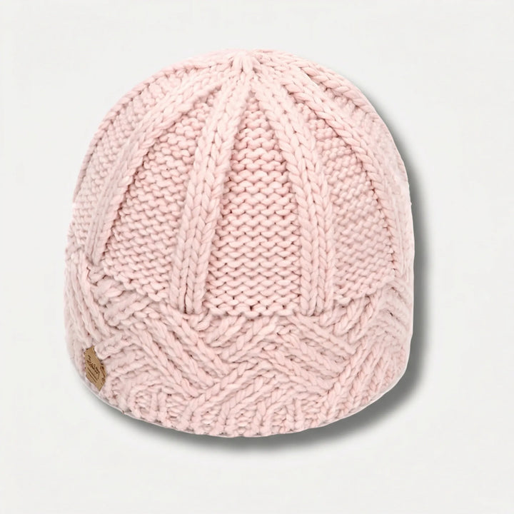 Knitova - Ribbed Knit Fold-Over Cuff Beanie