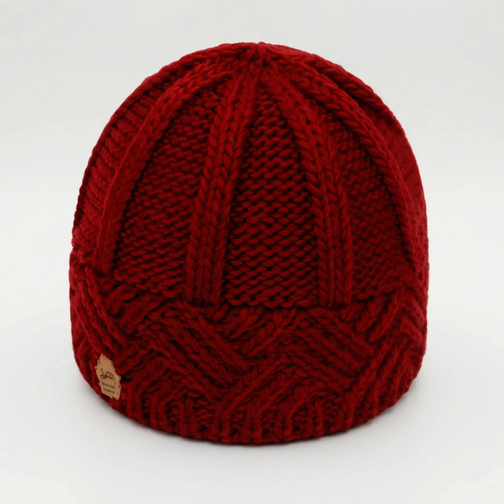 Knitova - Ribbed Knit Fold-Over Cuff Beanie