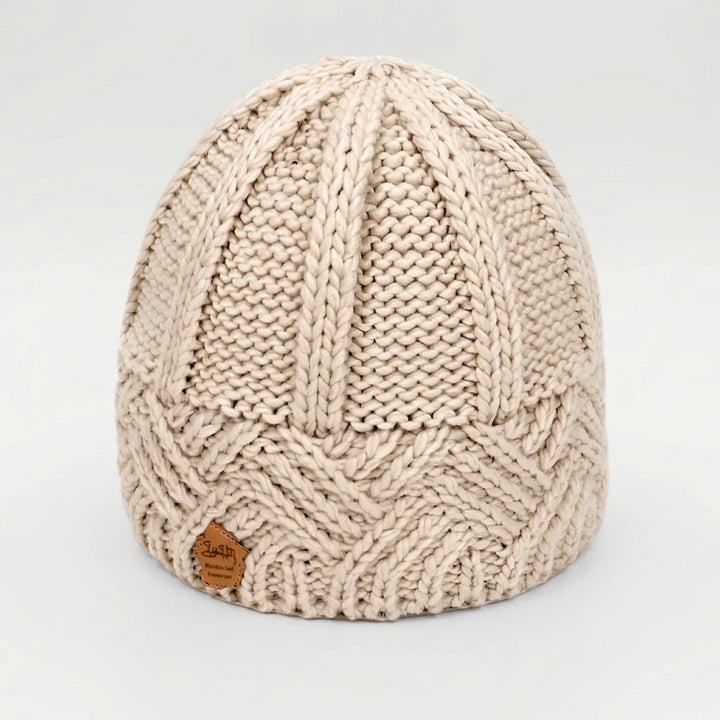Knitova - Ribbed Knit Fold-Over Cuff Beanie