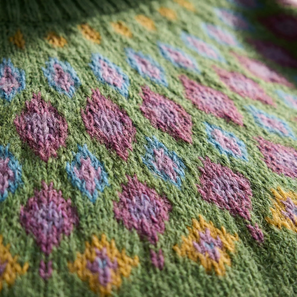Knitvara - Fair Isle Printed Crew Neck Pullover