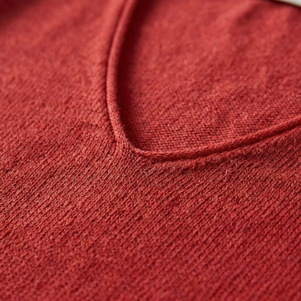 Knivara - V-Neck Knit Top For Women