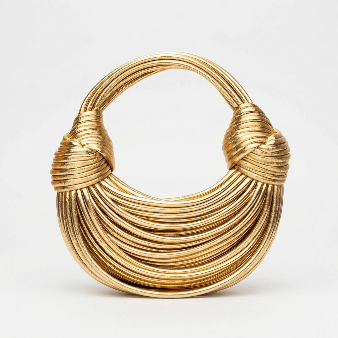 Knotiva - Woven Knot Detail Structured Handbag