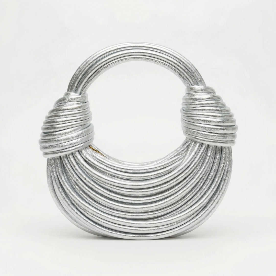 Knotiva - Woven Knot Detail Structured Handbag