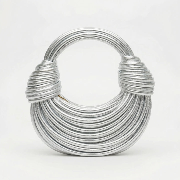 Knotiva - Woven Knot Detail Structured Handbag