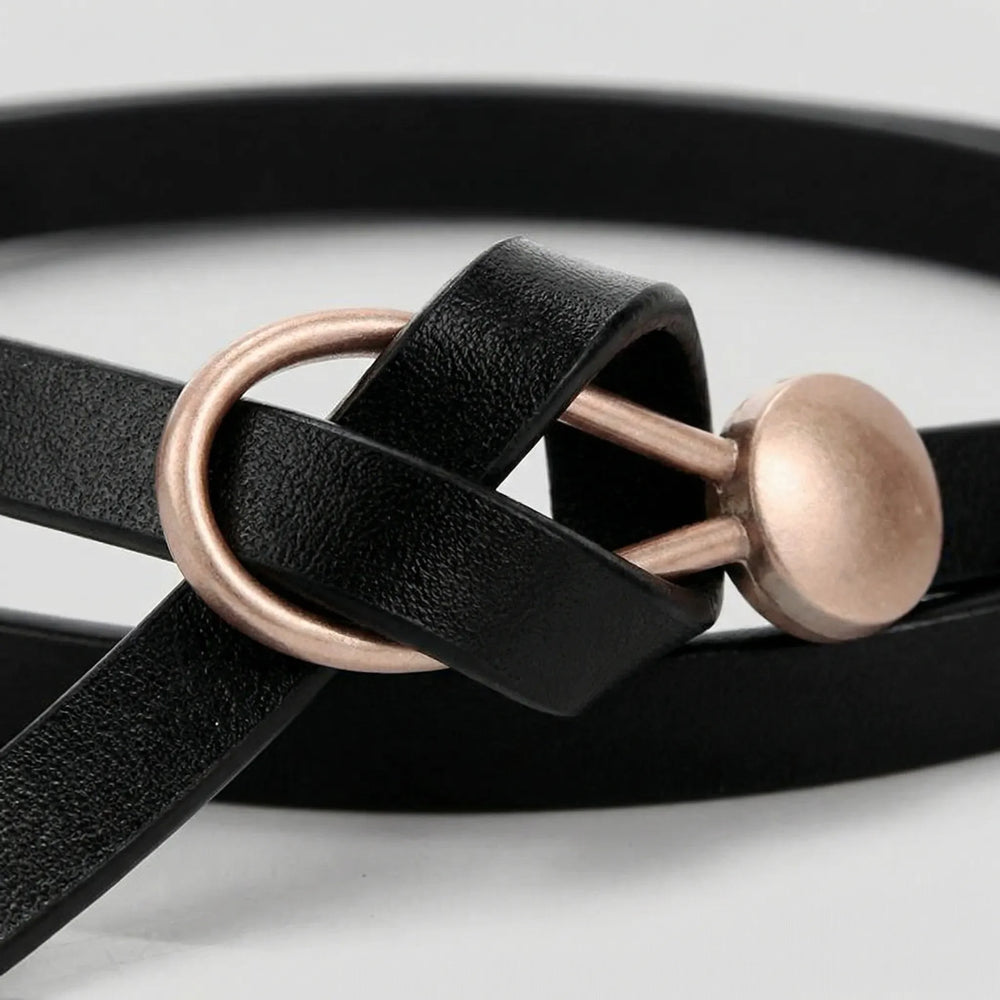 Knotura - Slim Knotted Bow Waist Belt