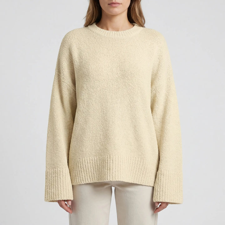 Knovelle - Oversized Chunky Knit Pullover Sweater