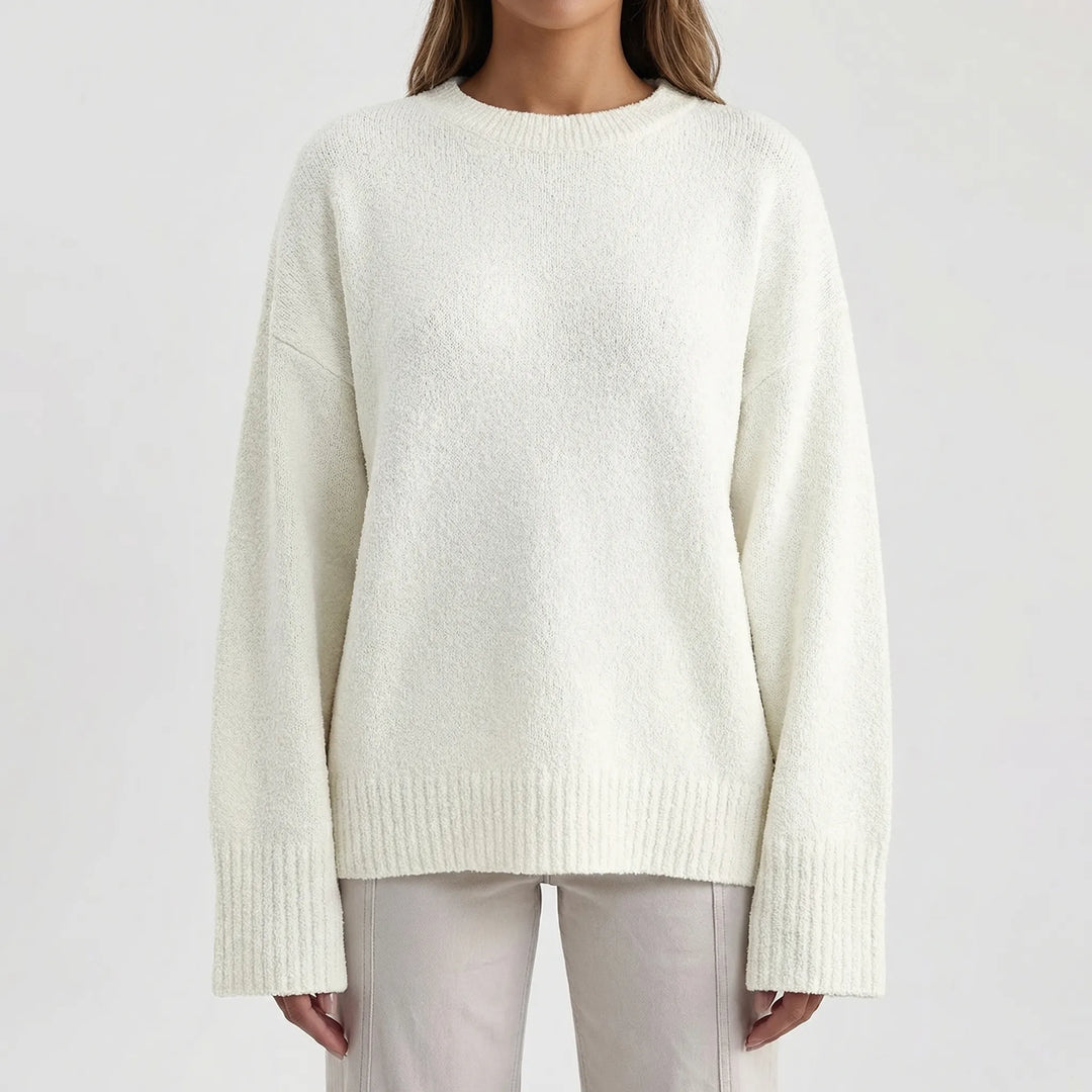 Knovelle - Oversized Chunky Knit Pullover Sweater
