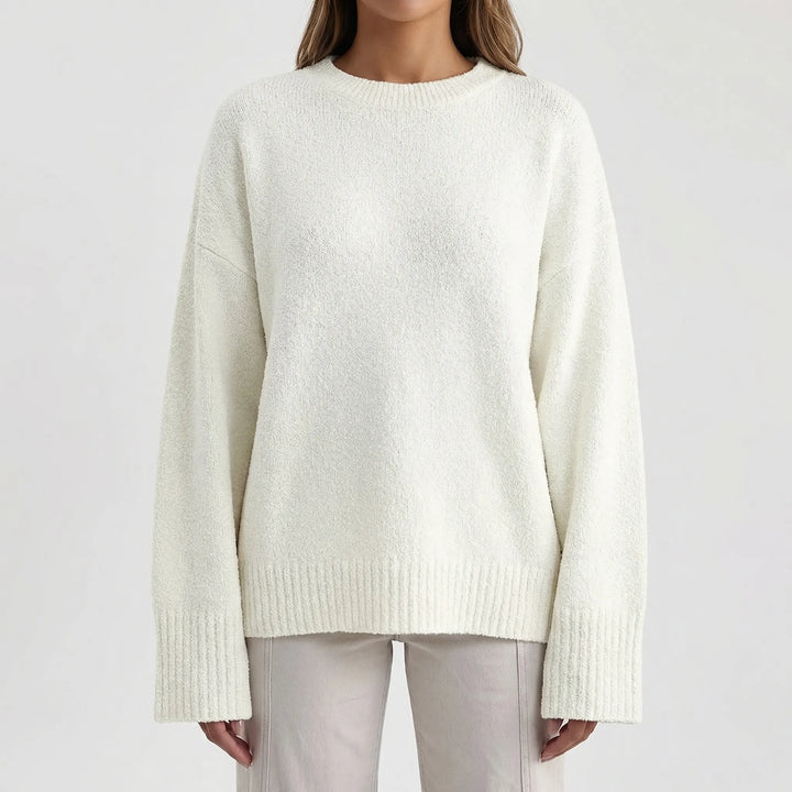 Knovelle - Oversized Chunky Knit Pullover Sweater