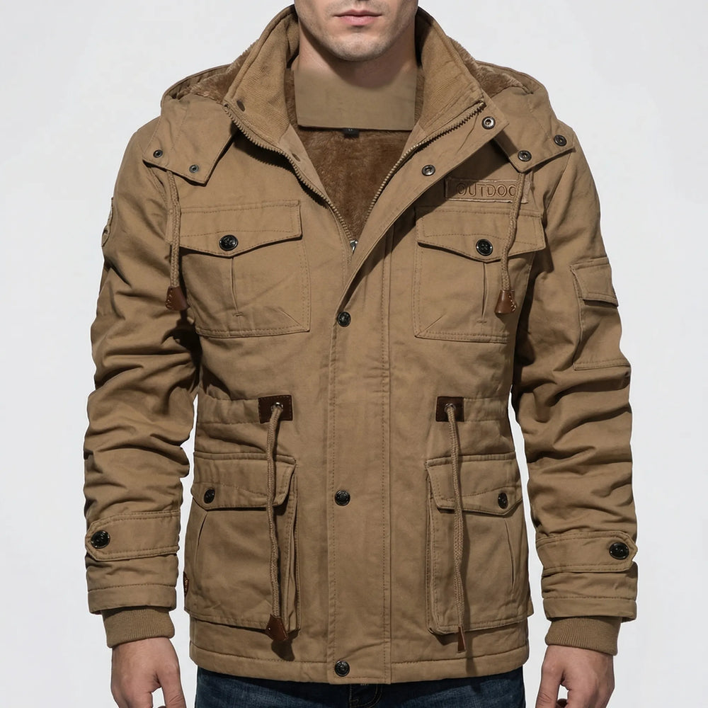 Koldveil - Fleece-Lined Men's Winter Jacket