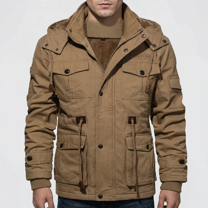 Koldveil - Fleece-Lined Men's Winter Jacket