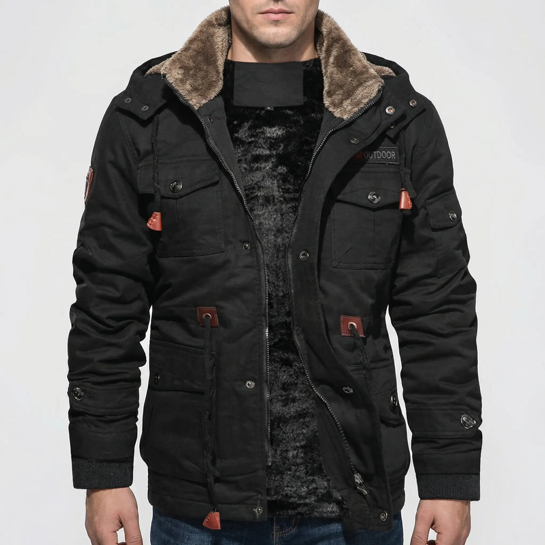 Koldveil - Fleece-Lined Men's Winter Jacket