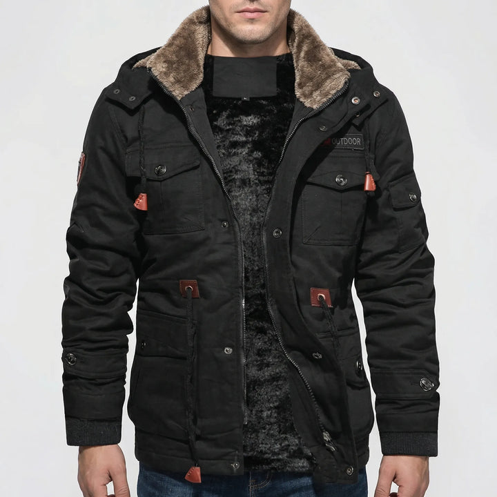 Koldveil - Fleece-Lined Men's Winter Jacket
