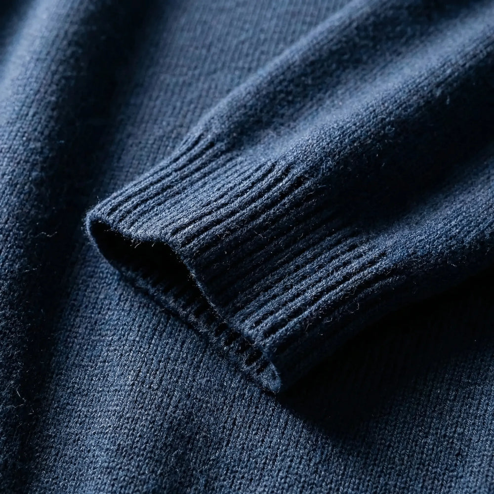 Krestol - Fine-Knit Long Sleeve Polo Sweater