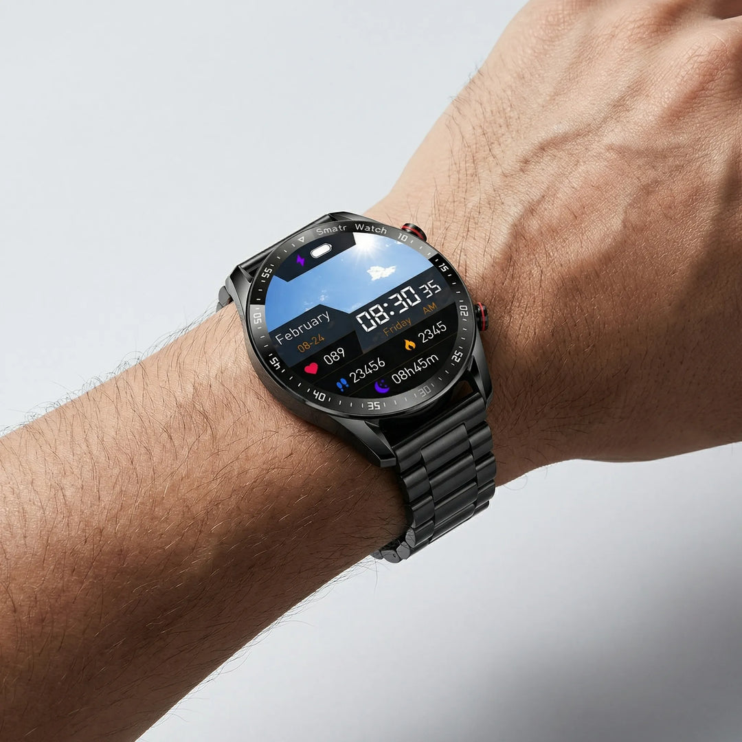 Kronova - Round-Dial Health Tracking Smartwatch