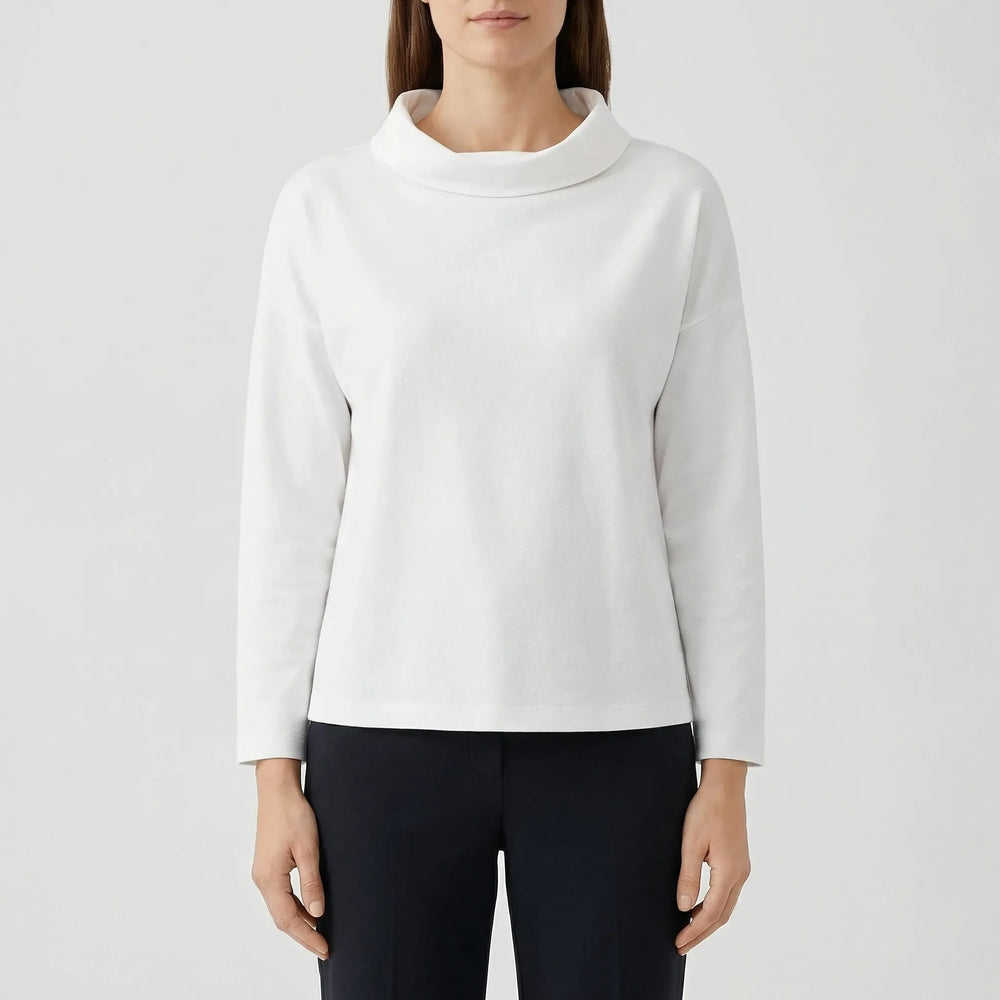 Lapelux - Half Turtleneck Relaxed Fit Top