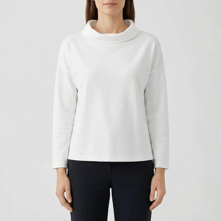 Lapelux - Half Turtleneck Relaxed Fit Top