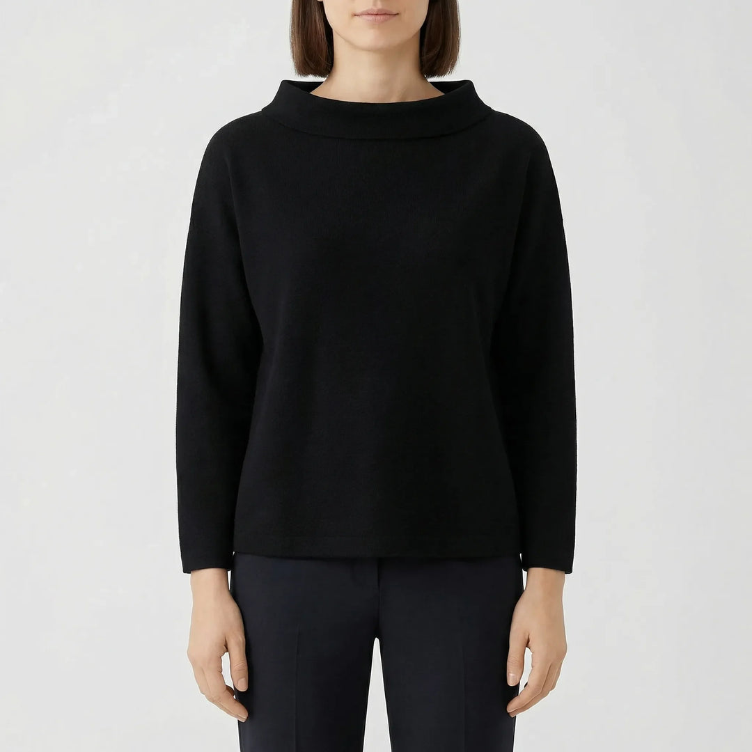 Lapelux - Half Turtleneck Relaxed Fit Top
