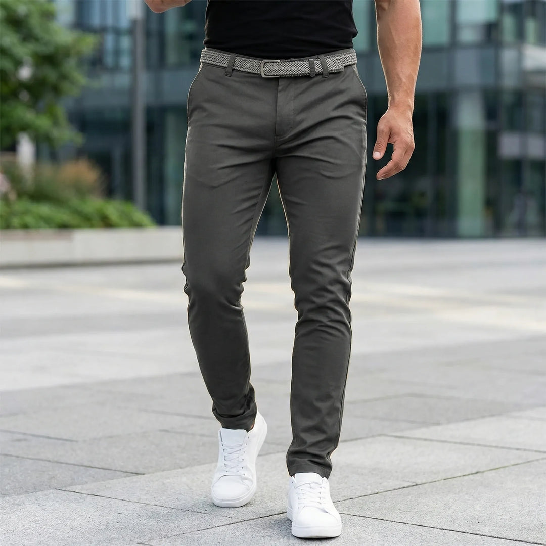 Linext - Mid-Rise Straight-Leg Dress Trousers