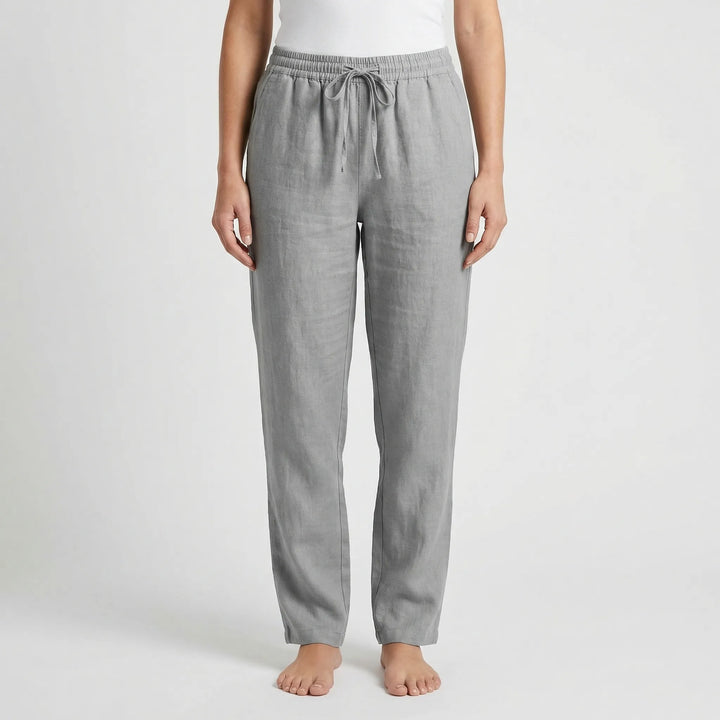 Linvara - Relaxed Fit Drawstring Waist Pants