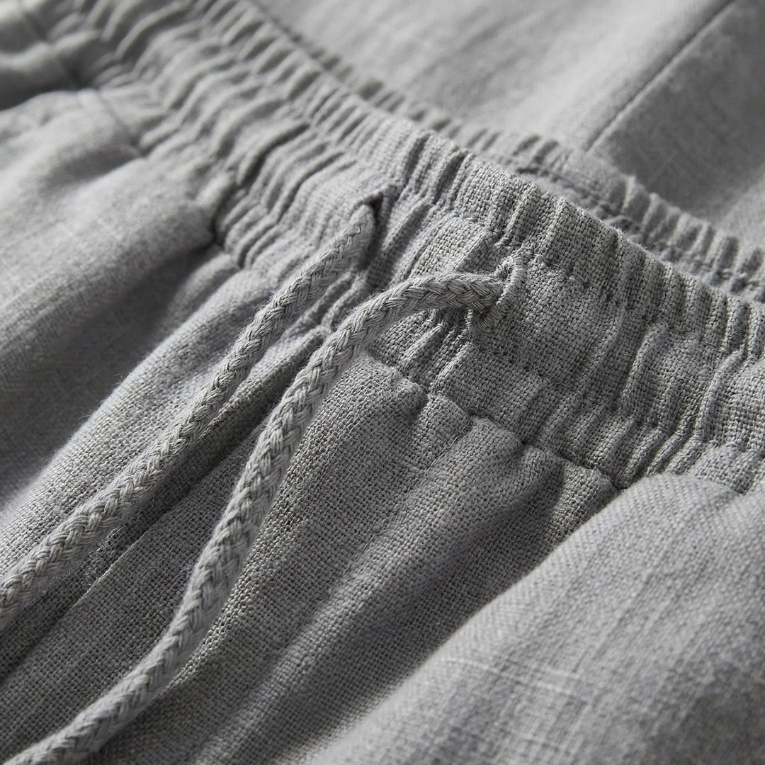 Linvara - Relaxed Fit Drawstring Waist Pants