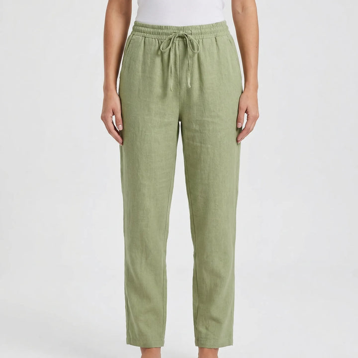Linvara - Relaxed Fit Drawstring Waist Pants