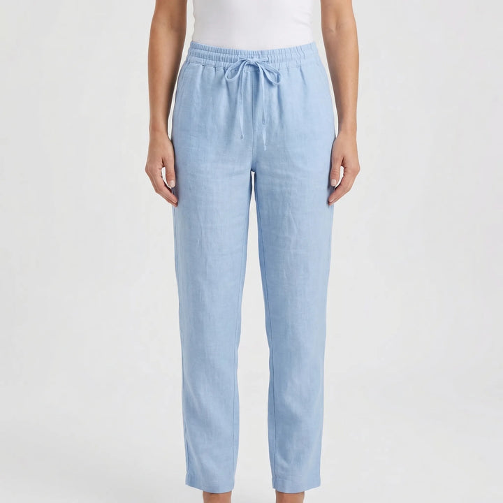 Linvara - Relaxed Fit Drawstring Waist Pants