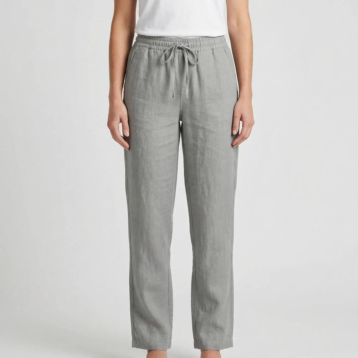 Linvara - Relaxed Fit Drawstring Waist Pants