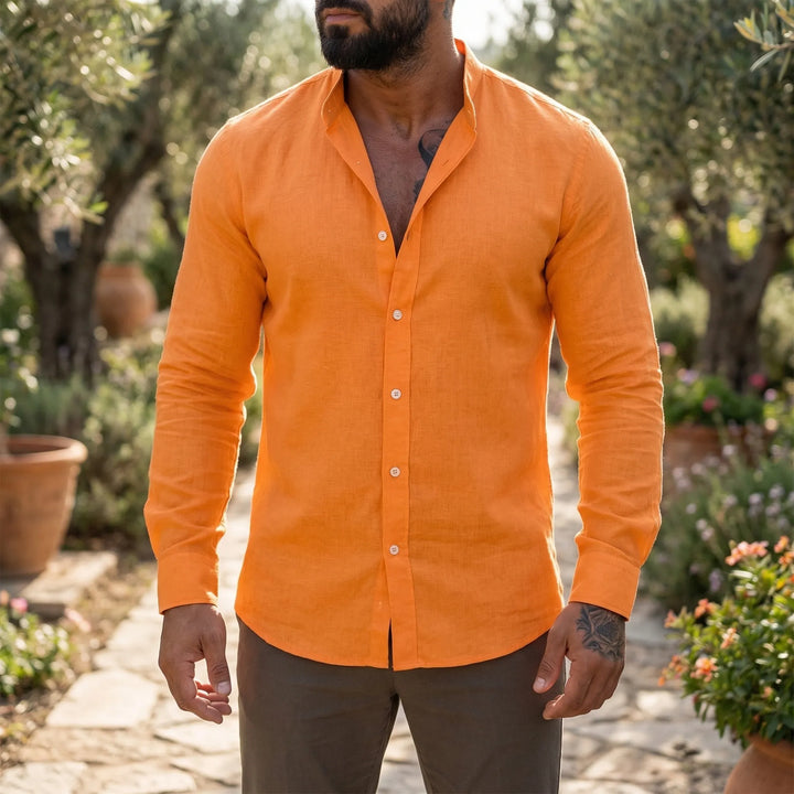 Linvero - Long Sleeve Tailored Button-Down Shirt
