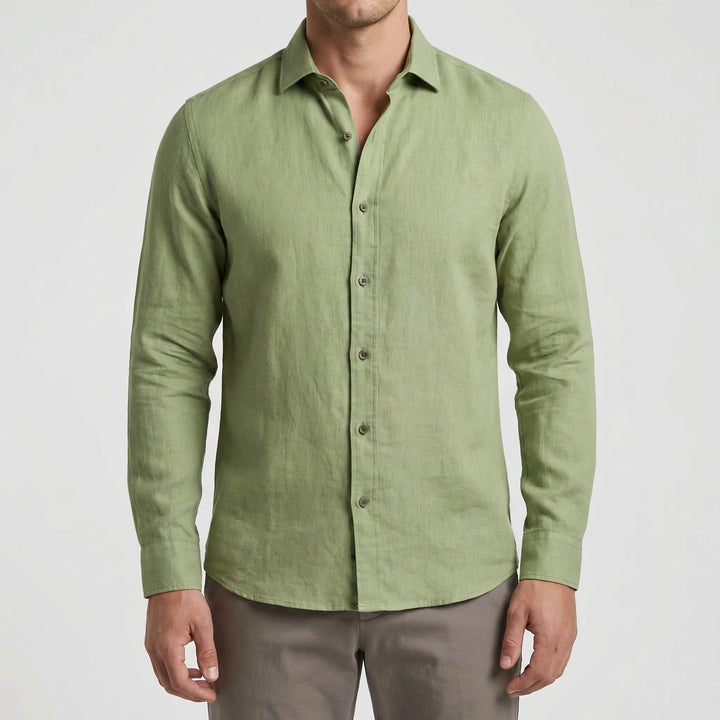 Linvero - Long Sleeve Tailored Button-Down Shirt