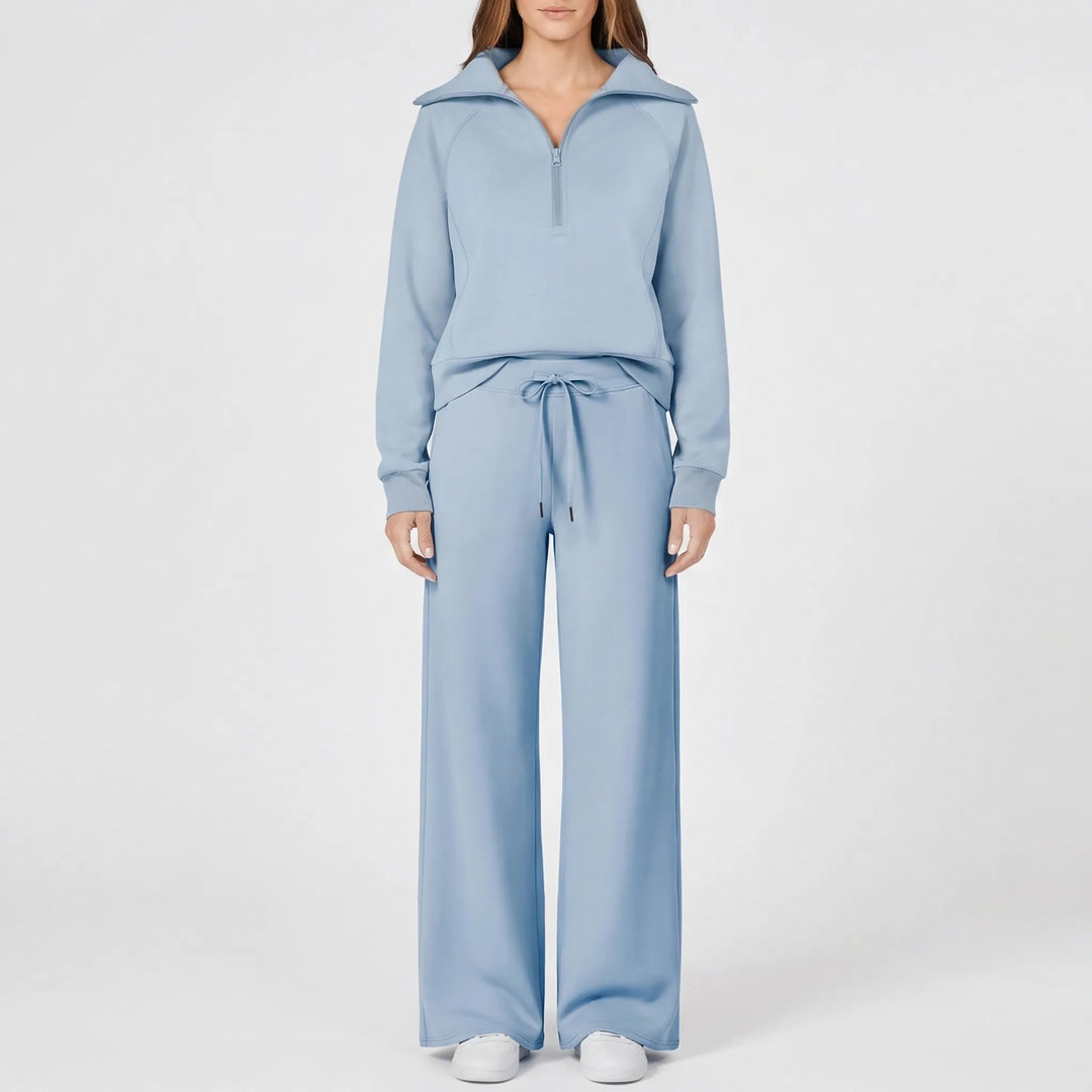 Lounivé - 2-Piece Half-Zip Lounge Set
