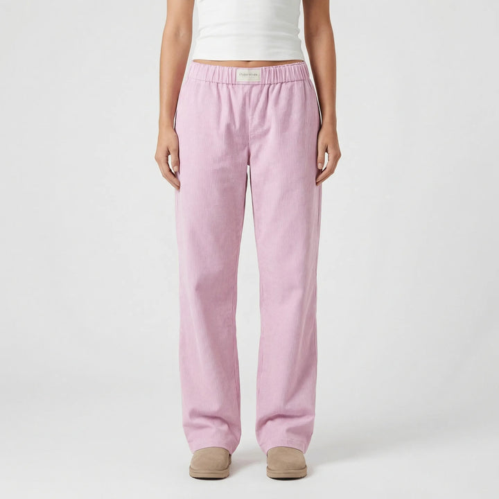 Lounvara - Relaxed Fit Elastic Waist Lounge Pants