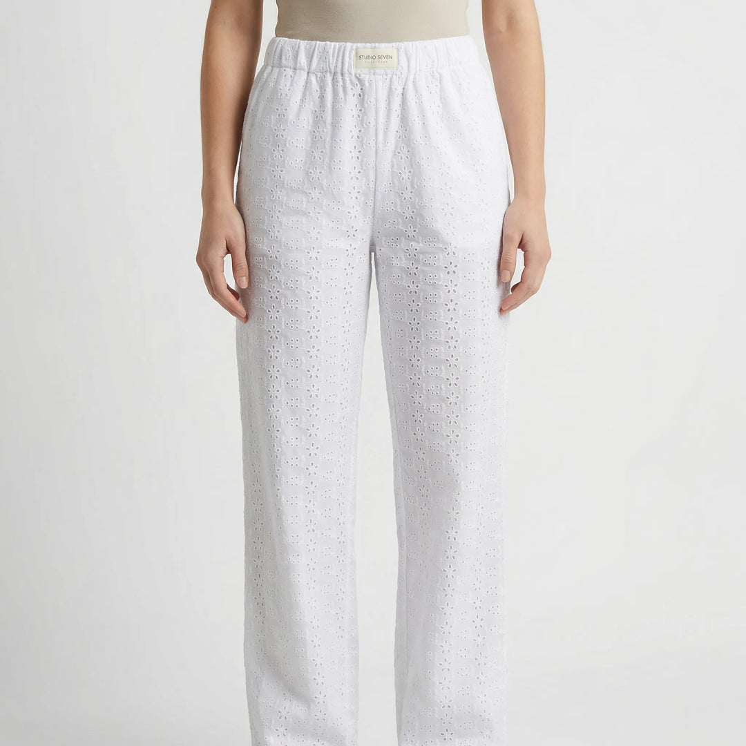 Lounvara - Relaxed Fit Elastic Waist Lounge Pants