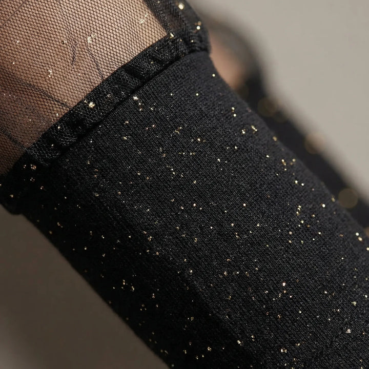 Lumesca - Sheer Sleeve Sparkle Blouse