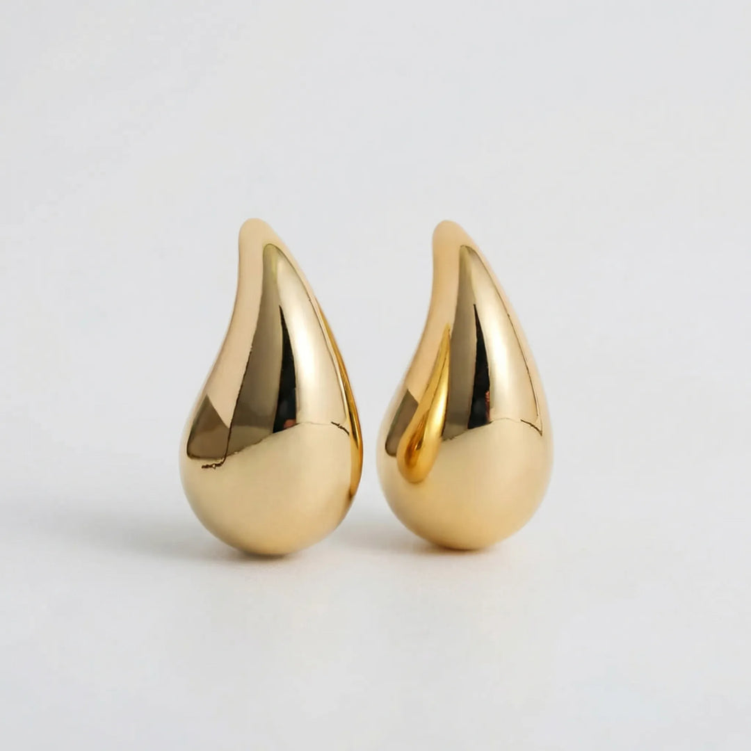 Lumidrop - Polished Teardrop Stud Earrings
