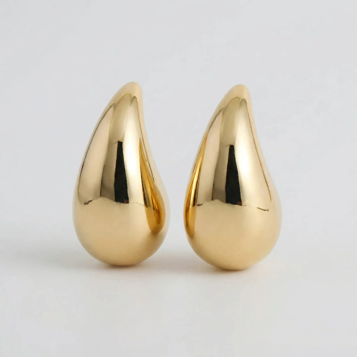 Lumidrop - Polished Teardrop Stud Earrings