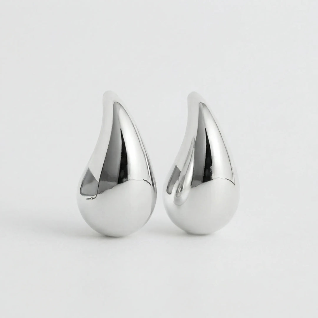 Lumidrop - Polished Teardrop Stud Earrings