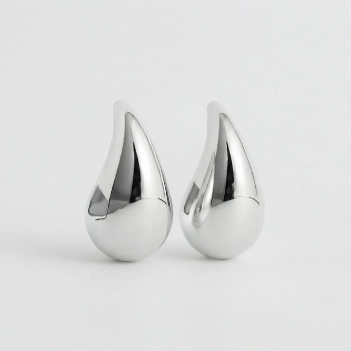Lumidrop - Polished Teardrop Stud Earrings