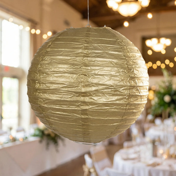 Lumiverde - Round Hanging Paper Lantern Set
