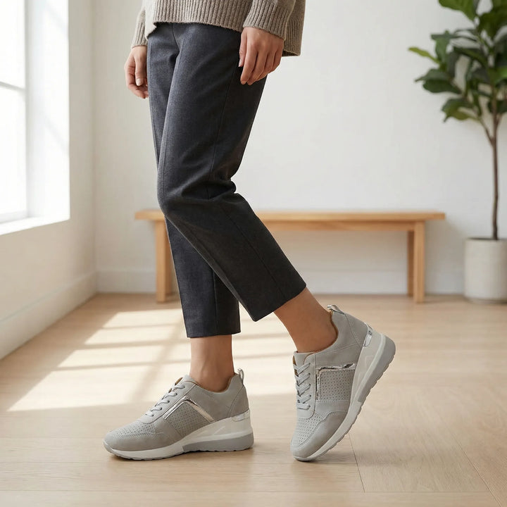 Lunivex - Wedge Sneaker With Lace-Up Closure