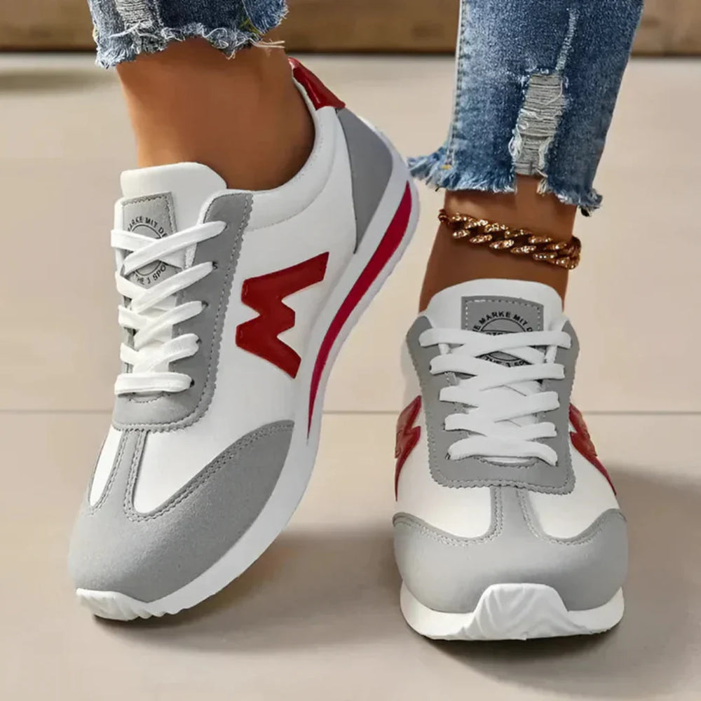 Lunvara - Lace-Up Retro Sneaker For Women