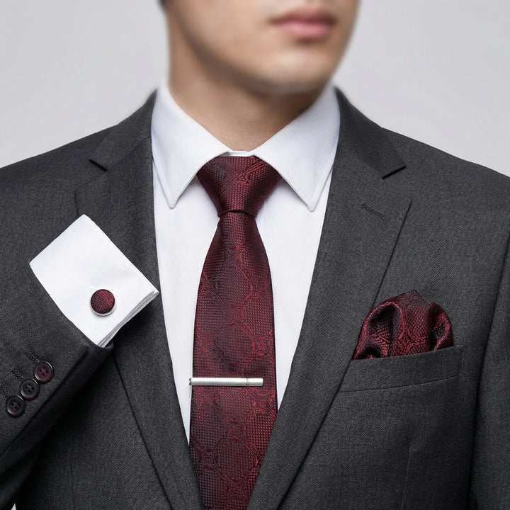 Luxavio - 4-Piece Woven Necktie Gift Set