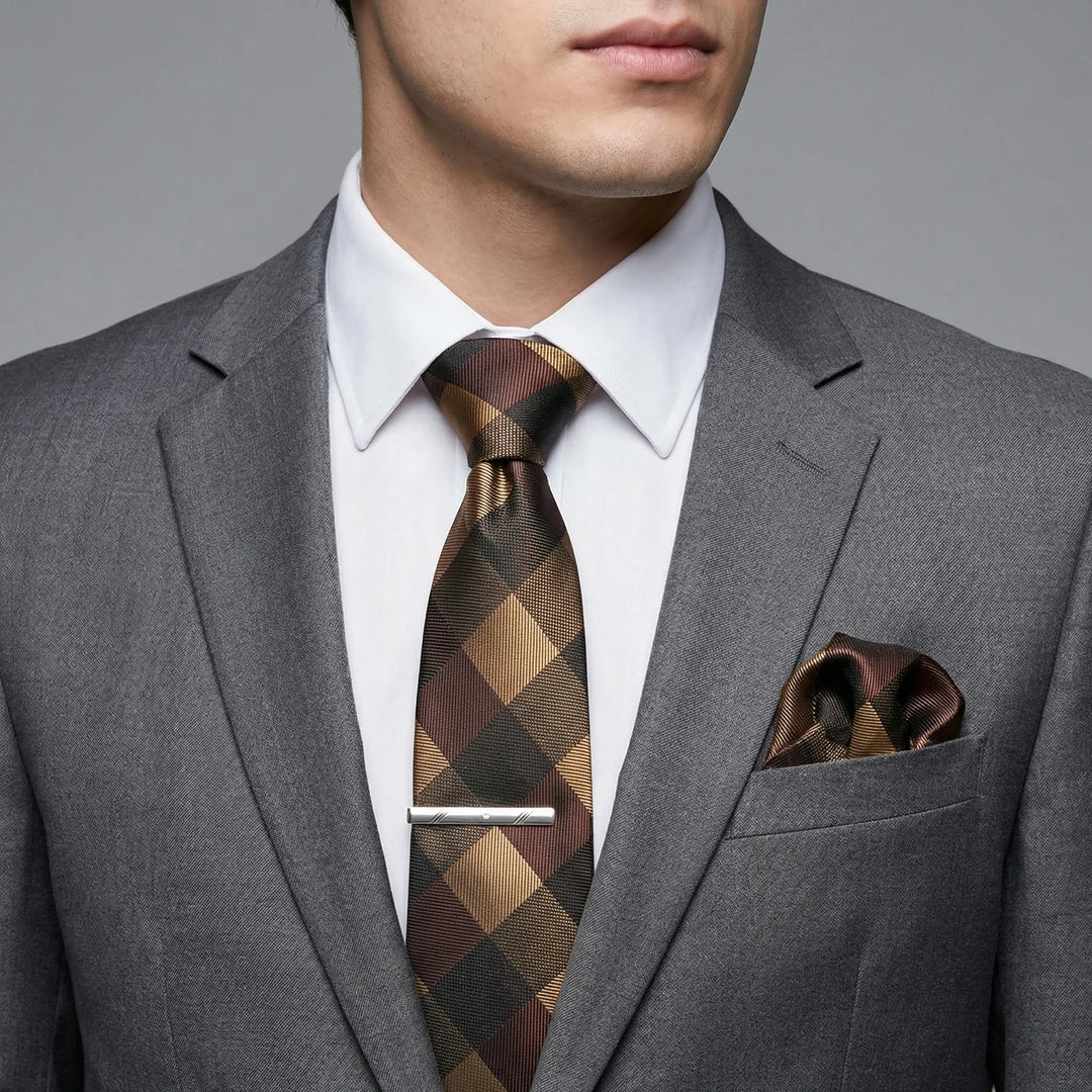Luxavio - 4-Piece Woven Necktie Gift Set