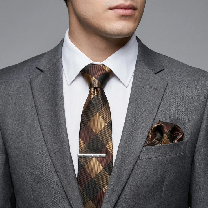 Luxavio - 4-Piece Woven Necktie Gift Set