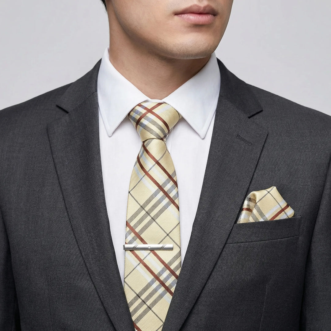 Luxavio - 4-Piece Woven Necktie Gift Set