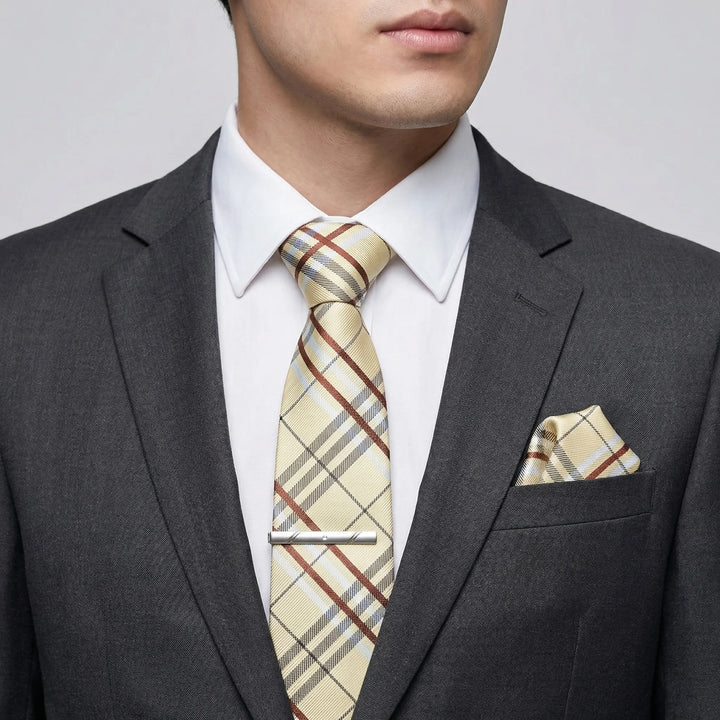 Luxavio - 4-Piece Woven Necktie Gift Set