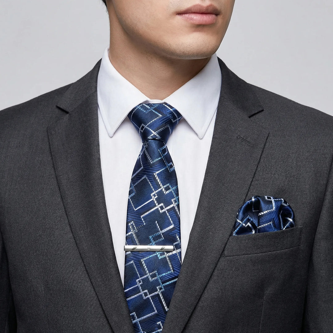 Luxavio - 4-Piece Woven Necktie Gift Set