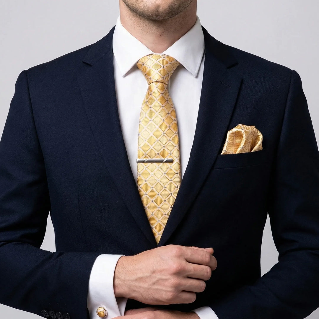 Luxavio - 4-Piece Woven Necktie Gift Set